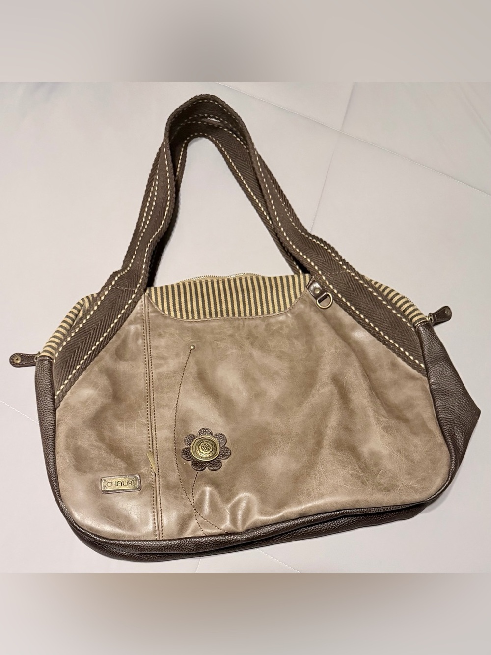 ✨NWOT✨ Chala Women’s Faux Leather Shoulder Bag with Floral Accent